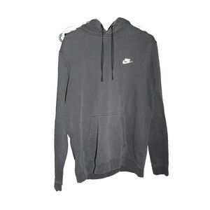 Nike Center Swoosh Hoodie Fits Size Large Black